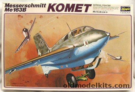Hasegawa 1/32 Messerschmitt Me-163B Komet - German Rocket Fighter, S4 plastic model kit